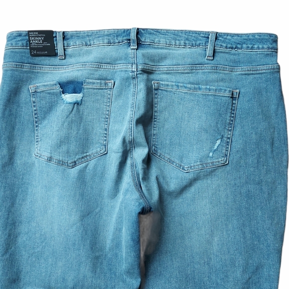 Lane Bryant midrise stretch skinny ankle jeans - Picture 4 of 9